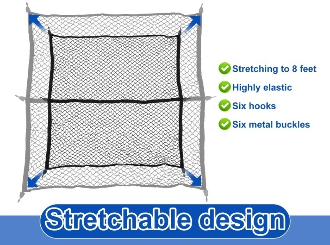 Car Mesh Elastic Nylon Rear Ba - Car Cargo Net Trunk review and price