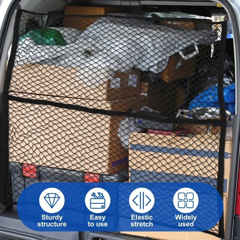 Car Mesh Elastic Nylon Rear Ba - Car Cargo Net Trunk review and price